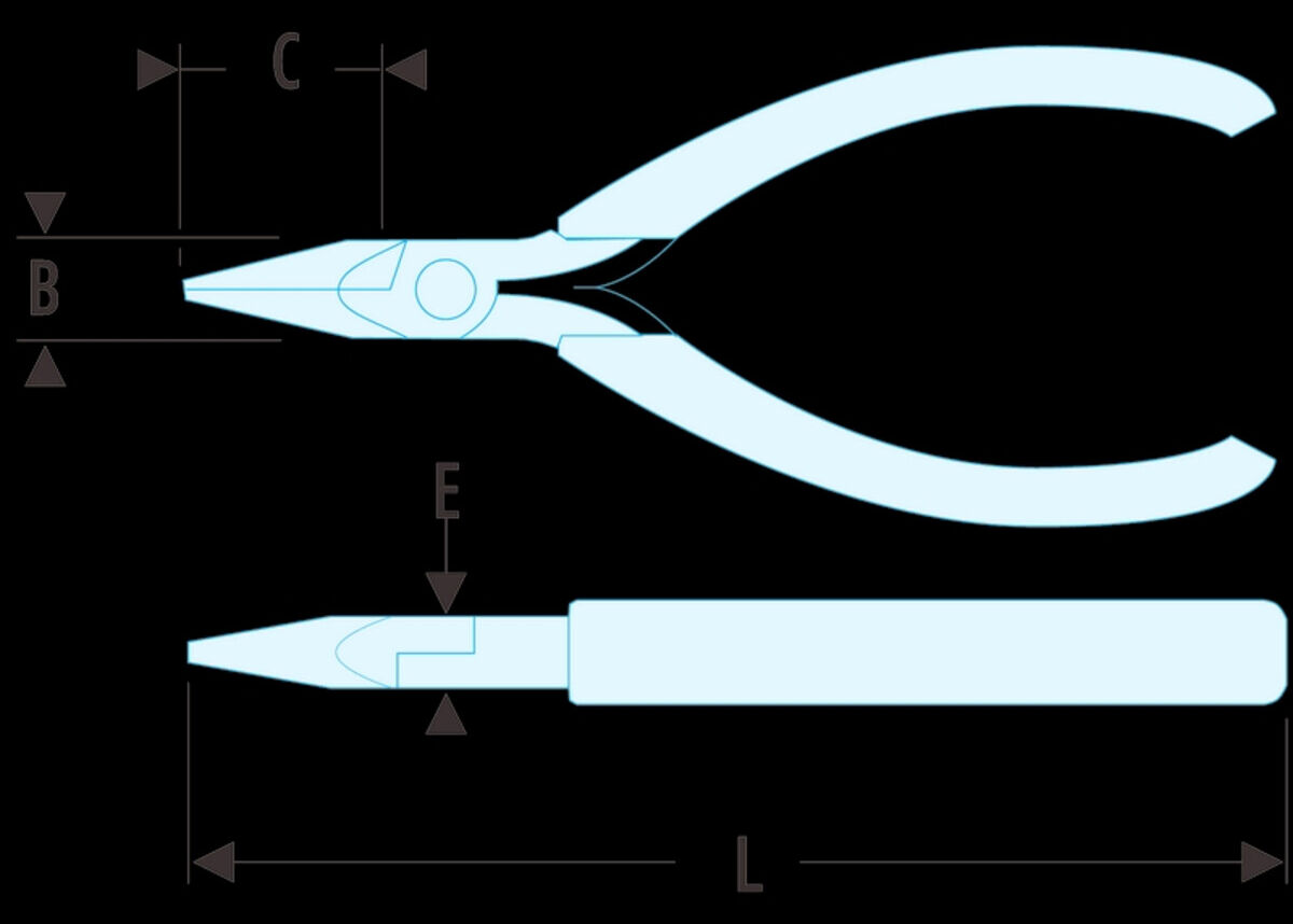 Facom MICRO-TECH® Zange kurze Backen (432.MT)