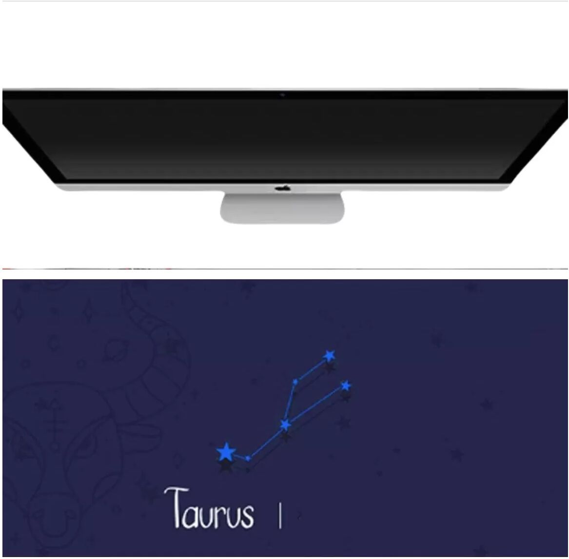 INF Taurus Sternzeichen Mauspad - Rutschfeste Gaming-Mausmatte für Büro und Zuhause