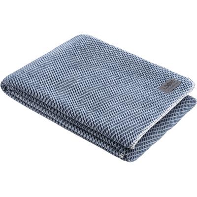Wohndecke "LOOKS", blau (dunkelblau), B:150cm L:200cm, Mischgewebe, LOOKS BY WOLFGANG JOOP, Wohndecken, Wohndecke, Rautenmuster, Kuscheldecke