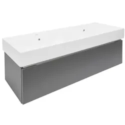 SAT Feel Waschtisch mit Unterschrank 120x30x46 cm Anthrazit matt SATFEEL120ANTU2