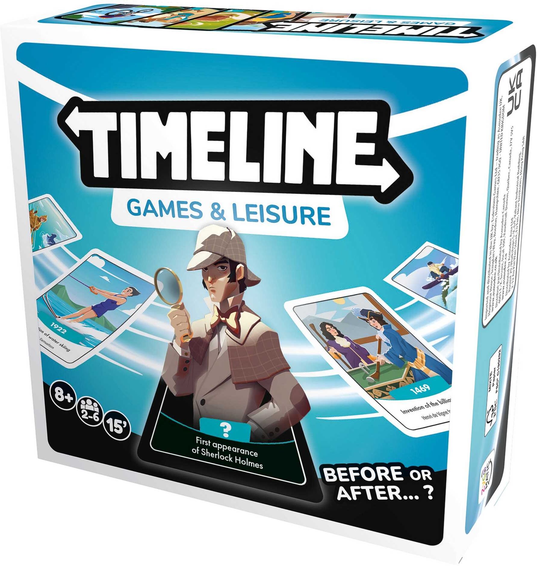 Timeline: Games ; Leisure - Clutch Box by Zygomatic for 2-8 players, Ages 8+, Card Game