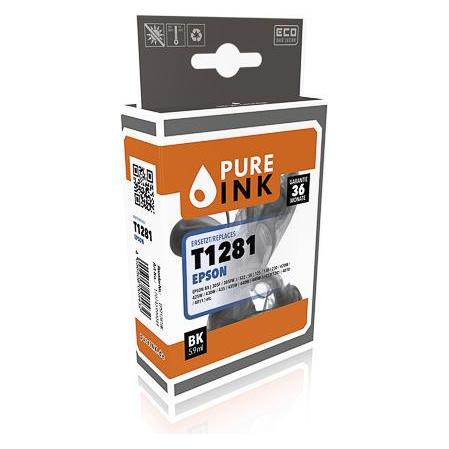 Pure Ink EPST1281BK PI EPSON T1281 BX Tinte black rebuilt 170Seiten Chip 5,9ml (BK) (EPST1281BK)