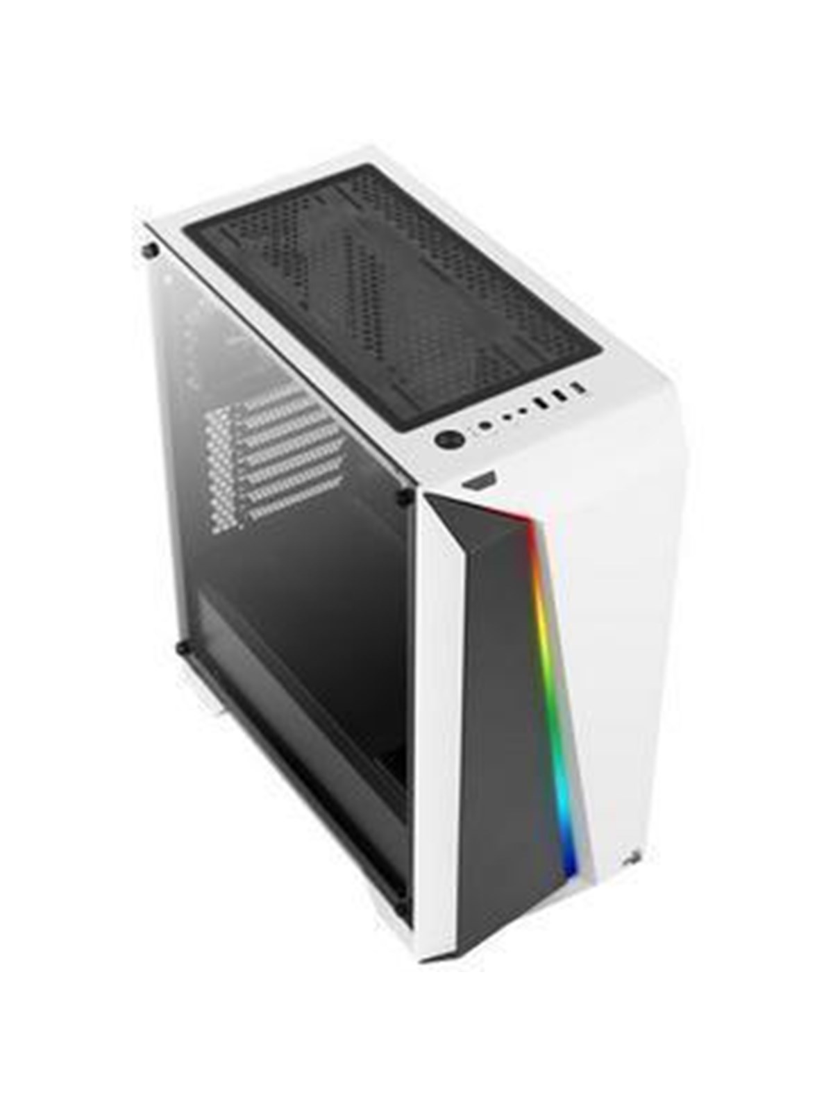 AeroCool Cylon Pro TG - White - Gehäuse - Minitower - Weiß