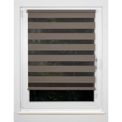 Doppelrollo MYDECO "Just" Gr. 5, braun (braun, braun), B:80cm H:160cm, Polyester, Rollos