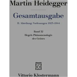 Hegels Phnomenologie des Geistes, Fachbücher von Martin Heidegger