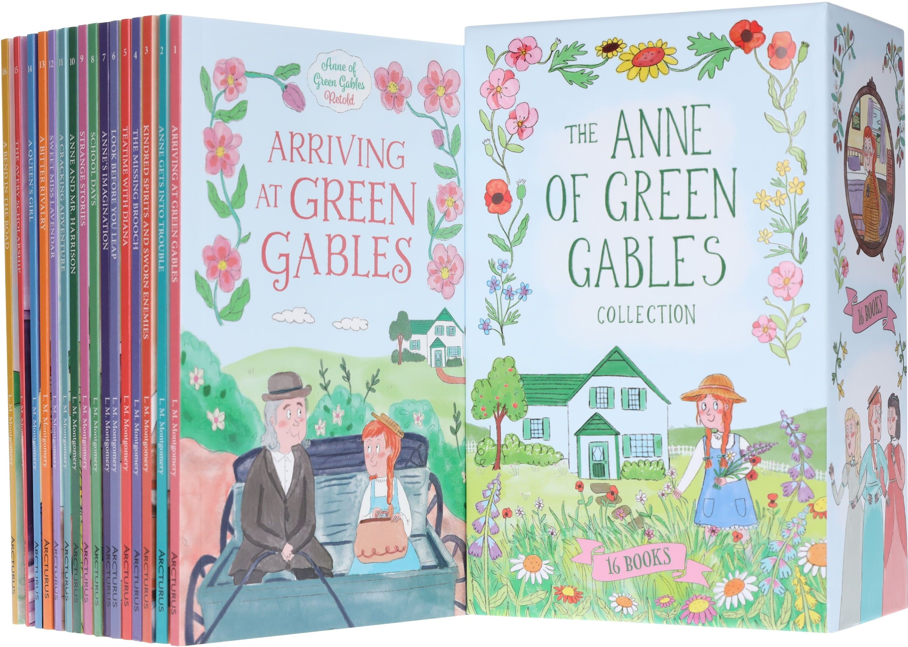 The Anne of Green Gables Collection by Samantha Newman Illustrated 16 Books Box Set - Ages 7-12 - Paperback Arcturus Publishing Ltd