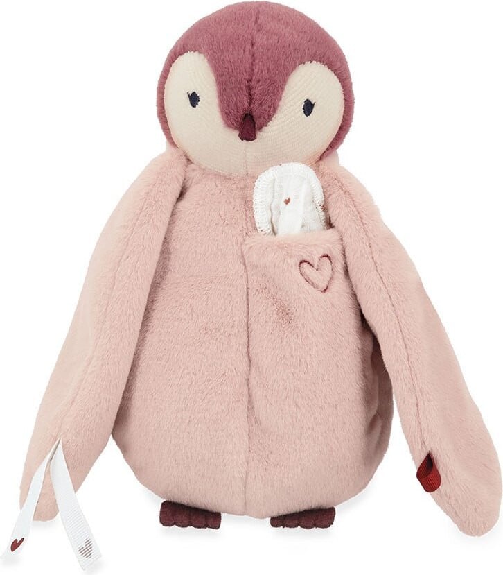 Kaloo Rosa Kusspelend Pinguïn-knuffel, roze