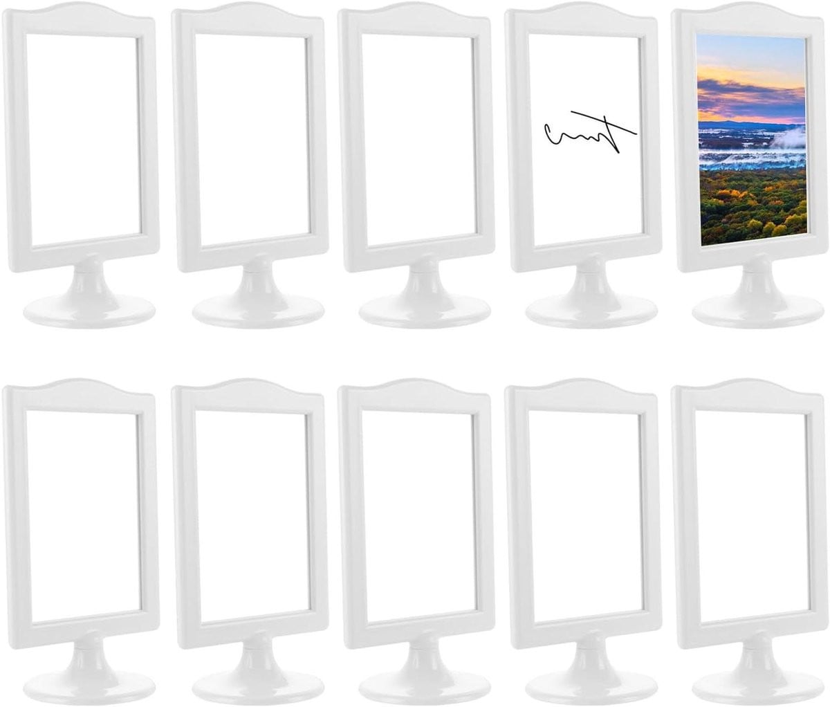 Set van 10 Onbehandelde Staande Fotolijsten, 10x15 cm