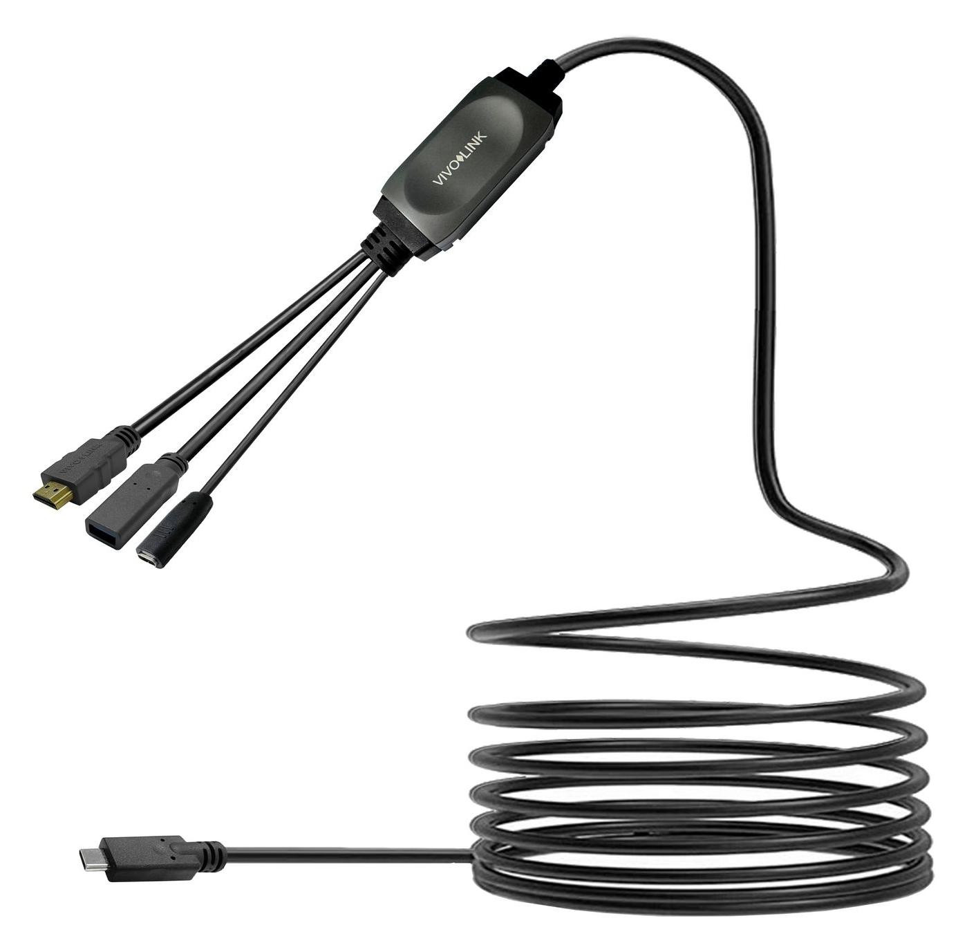VivoLink USB-kabelset - 24-pins USB-C (mannelijk)
