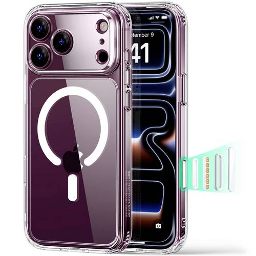 ESR Classic Hybrid Magnet Case mit Kamerasteuerung Taste | Apple iPhone 18 Pro/17 Pro | transparent | 1A86300108