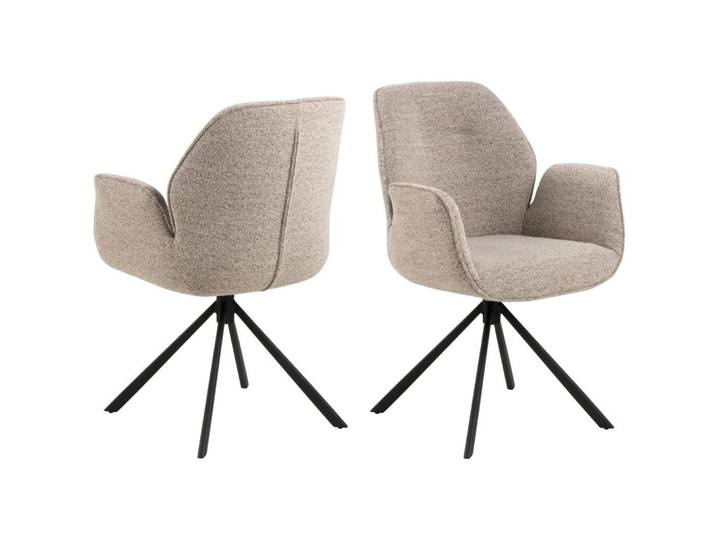 AC Design Furniture Stuhl AC Design Beige Textil - Stuhl