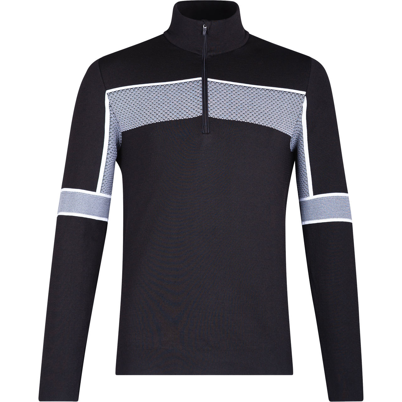 Newland Herren gestricktes Funktionsshirt FALUN black/white - M
