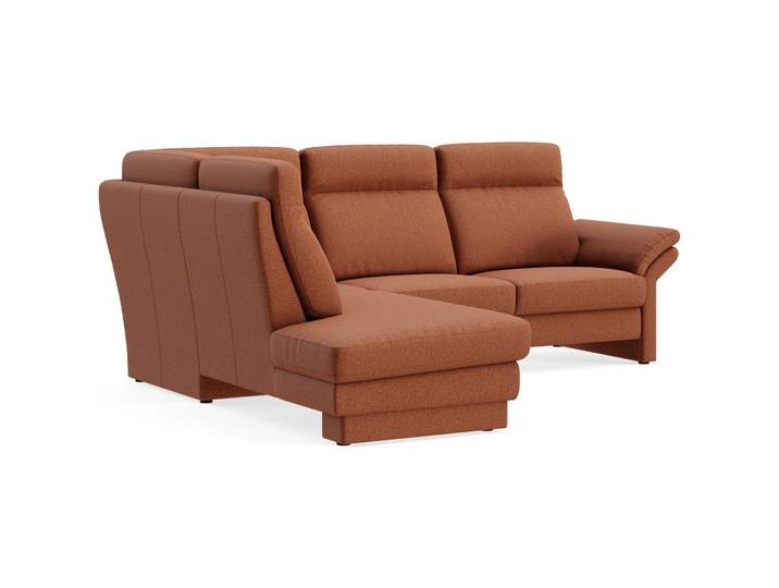 Ecksofa Albula Echtstoff Cosmopolitan rusty B 250 T 215 cm - Möbel Konfigurator: Traummöbel individuell zusammenstellen