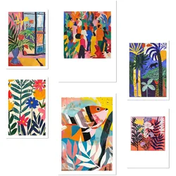 POSTER Set Mit 6 Gelbe & Rote Töne Von Matisse Kräftige Farben A3 & A4 Rahmenlos