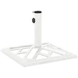 Helloshop26 - Robuster Sonnenschirmständer für den Außenbereich 44 x 44 x 31 cm Gusseisen weiß