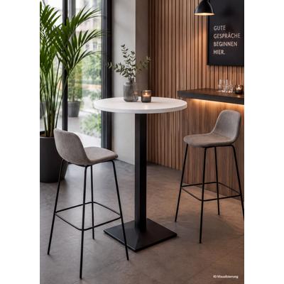 Mäusbacher "Big Bistro Metall" Quadrat-Säulengestell, runde Platte Ø 70 cm x H 105 cm