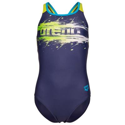 Arena - Girl's Paint Swimsuit Swim Pro Back - Badeanzug Gr 152 blau