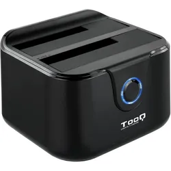 Tooq Technology DOCK TQDS-802B 2xSATA 2,5"/3,5" USB 3.0, CLONE OTB NEGRO, SSD + Festplatte Zubehör