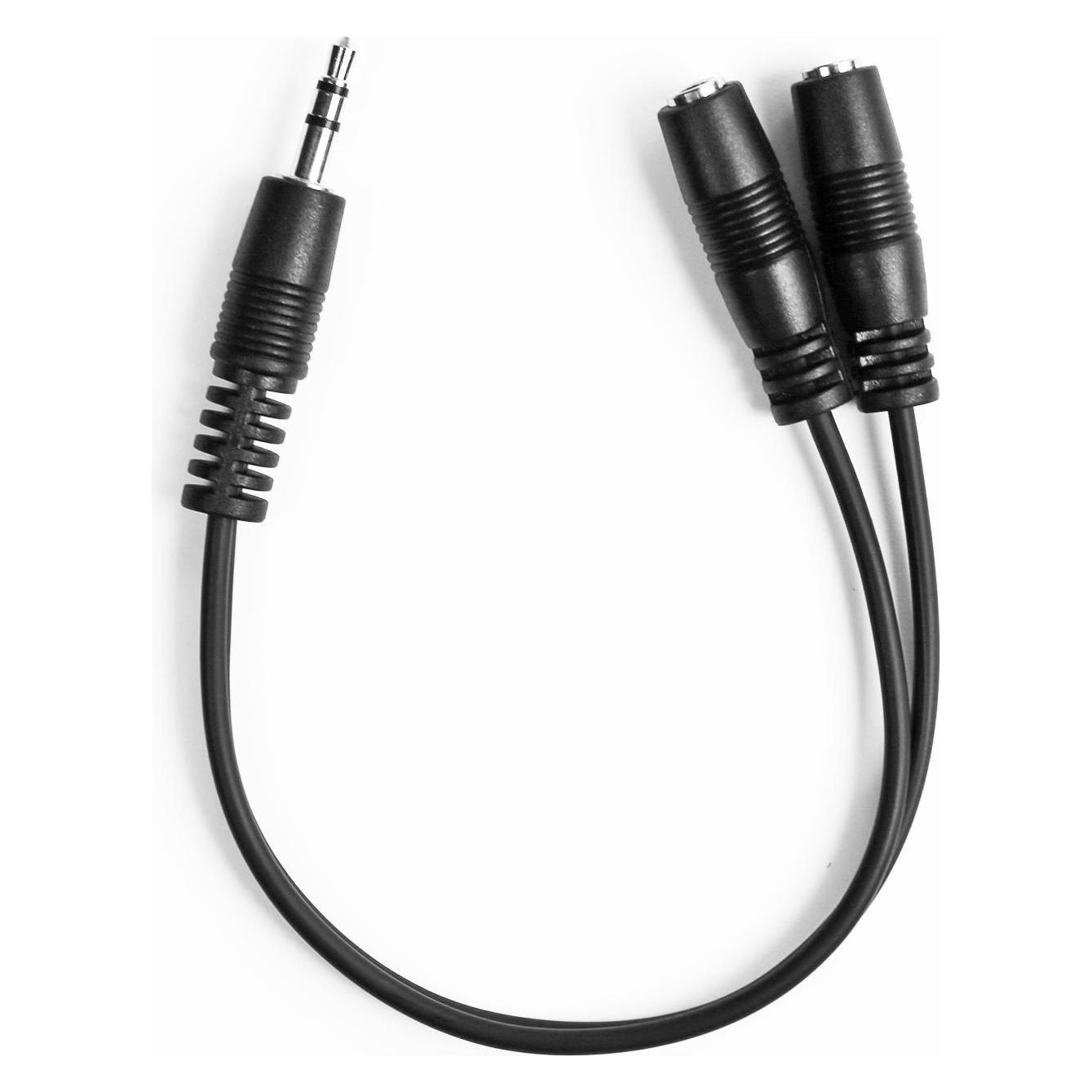 Ekon 3.5 mm male - female splitter jack (0.20 m) (ECAJACKM2FK)