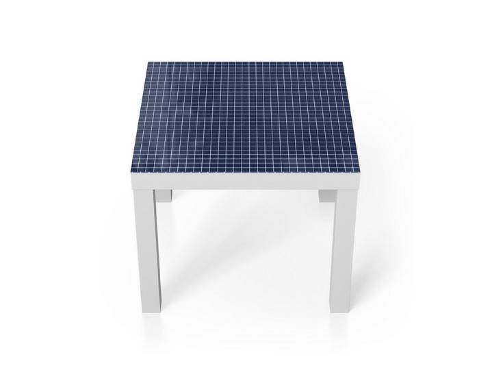 DEQORI Couchtisch 'Blauer Rhythmus', Glas Beistelltisch Glastisch modern