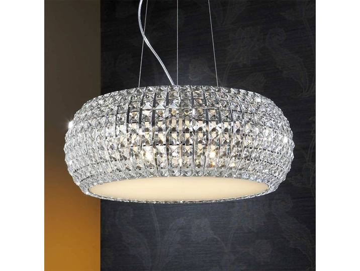 Schuller Valencia Kristall Hängeleuchte DIAMOND, klar / transparent, für Wohn- / Esszimmer, Kristall