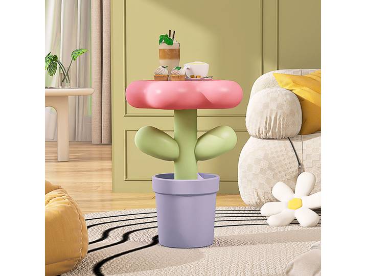 Sculptures et Figurines de décoration pour la maison, accessoires de décoration, ornements de bordure de tulipe sur le sol, Statues de plantes en résine pour salon