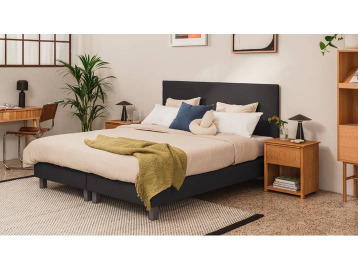 BRUNO Boxspringbett Komfort 160x200cm in Schwarz höchster Schlafkomfort zum besten Preis