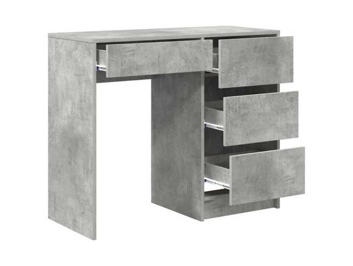 Bureau d'écriture gris Béton gris Béton Standard Rangement_2 ans garantie_70804