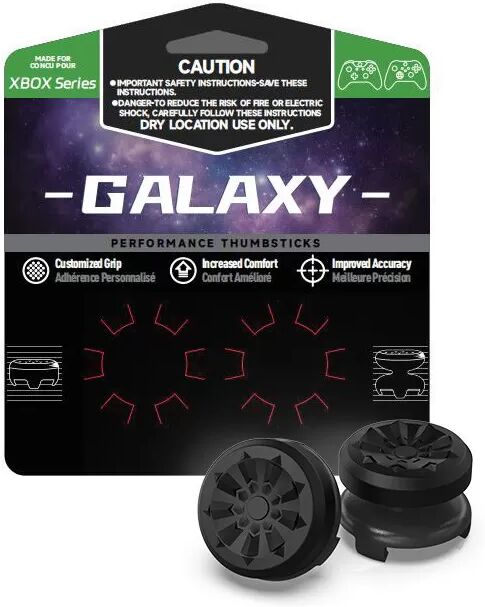 INF Schwarze Joystick-Kappen für Xbox Series/Xbox 360/Switch Pro