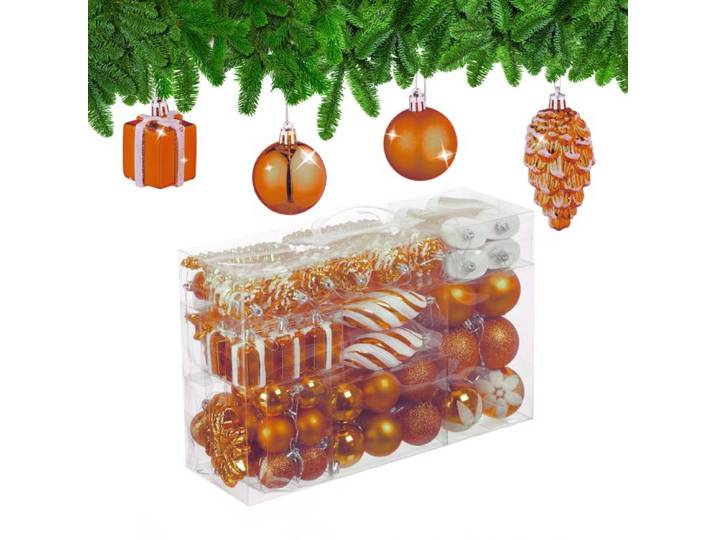 Relaxdays Boules de Noël en lot de 72