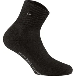 Rohner Advanced Socks Unisex Quarter Trekking Socken - Fibre Light Quarter Schwarz / 42-44