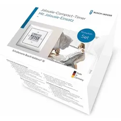 Busch-Jaeger Jalousie-Compact-Timer, Komplettset, 2 Schließer, 230V, 50Hz, Balance-SI