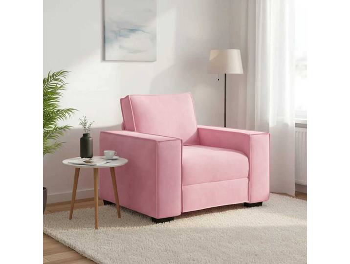 vidaXL Sofa, Sessel Rosa 60 cm Samt