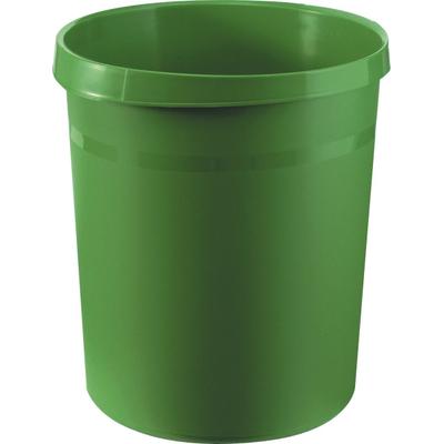 HAN Papierkorb Grip mit Griffmulden 18 Liter grün Packung mit 15 Stück