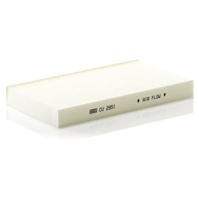 MANN-FILTER Filter, Innenraumluft Motorraum Beifahrerseite, unter der Wasserkastenabdeckung CU 2951 für Fiat