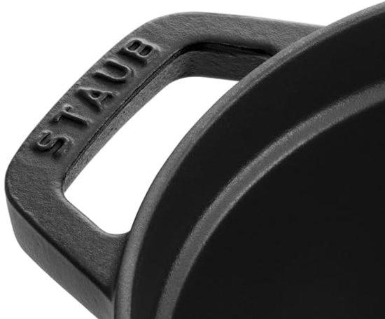 Famanu Gusseisen Bratpfanne 33 cm - 6,7 L - Schwarz