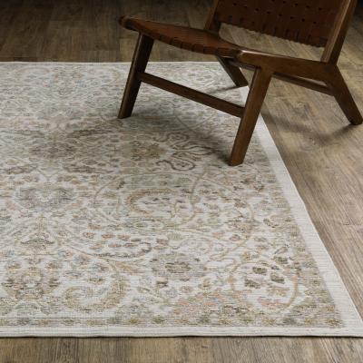 ROW Cavett Textural Distressed Traditional Ivory/ Gold Area Rug