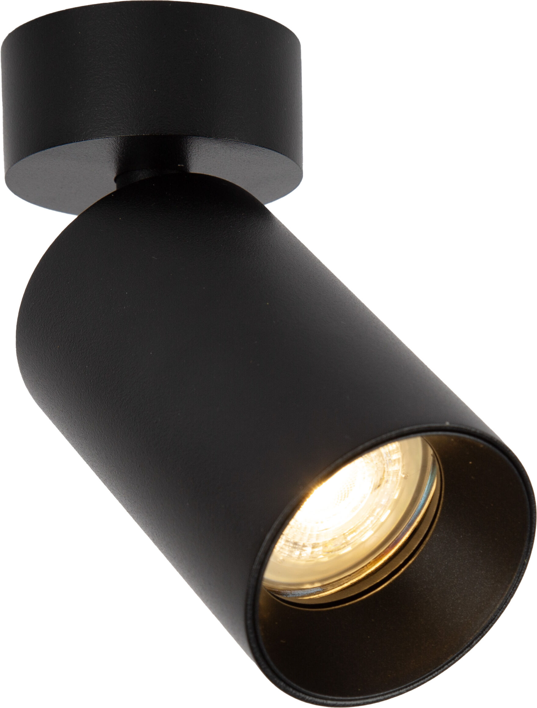 KS Verlichting Mila 1 Rond Opbouwspot Zwart