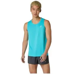 ASICS Herren T-Shirts/Tanks o.Arm He/Uni ASICS CORE SINGLET, Größe S in Schwarz Schwarz