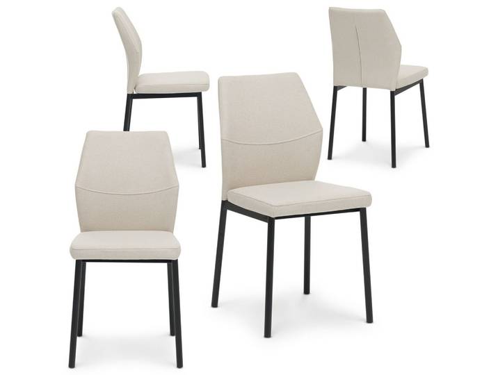 ESSZIMMERSTÜHLE VANORA 4er-Set beige