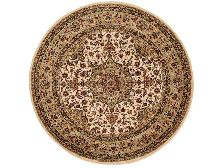 Tapis tissé au design oriental en polypropylène beige D 133 cm