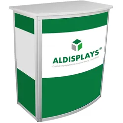 Promotiontheke Rondotheke mit Druck und Tasche
