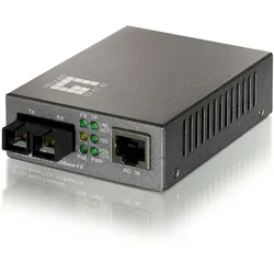 LevelOne FVT-0103TXFC POE Converter 100TX auf 100FX-SC Multi