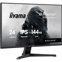 G-Master G2441HSU-B1 Black Hawk, Gaming-Monitor 60.5 cm (23.8 Zoll), schwarz, FullHD, IPS, HDMI, DP, Free-Sync, USB-Hub, 144Hz Panel