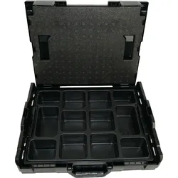BS Systems L-Boxx 102 schwarz inkl. Kleinteileeinsatz 12 Fächer