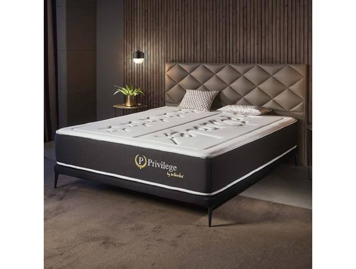 Naturalex - Privilege - Matratze 180x200 cm - Höhe 30 cm Taschenfederkernmatratze - 180x200 H3/H4 - Matratze 180x200 - Öko-tex Zertifiziert - Latex Blue 7 Zonen