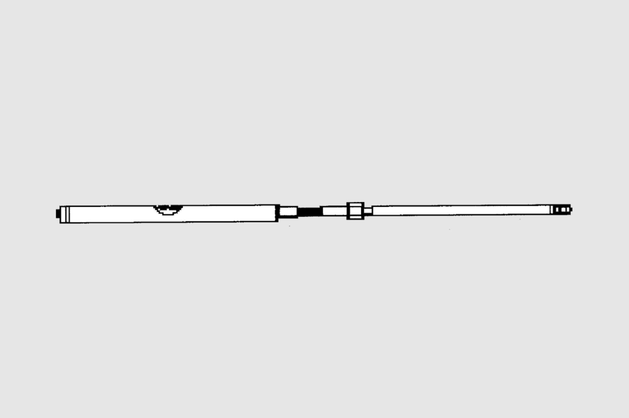 Lenkzug TM86 12ft 3,66m Rack Pinion Steuerseil Steuerung Ultraflex 38741J