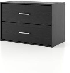 Denhour DH BASIC Modern Stackable Storage Organizer Bookcase with Doors