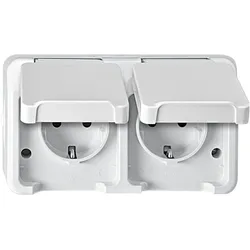 Merten, Steckdose, SCHUKO-Doppel-Steckdose