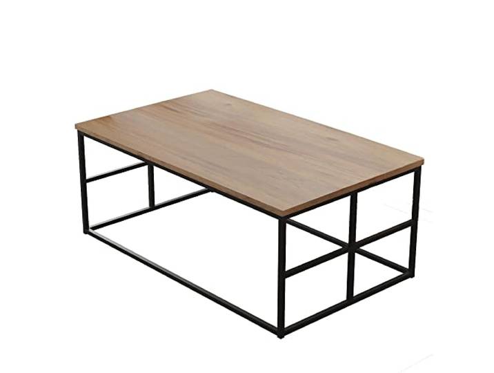 WELL HOME MOBILIARIO & DECORACIÓN Beistelltisch, 100% Spanplatte mit Melaminbeschichtung, Farbe Atlantic Kiefer